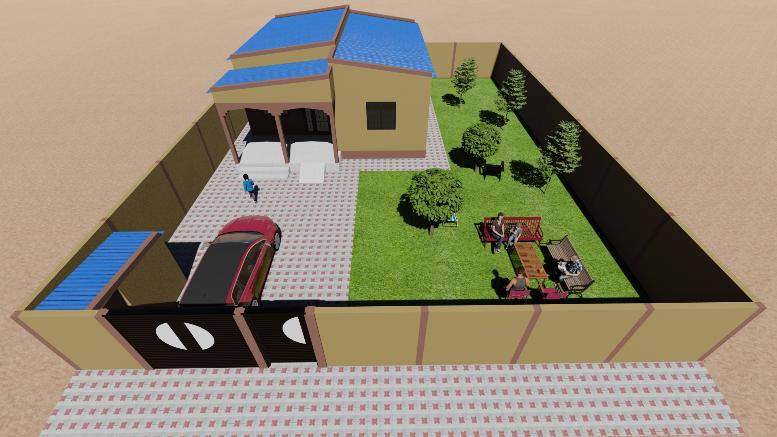 Villa F3 de 87m²